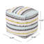 Pouf carré en velours de 16 po Baity
