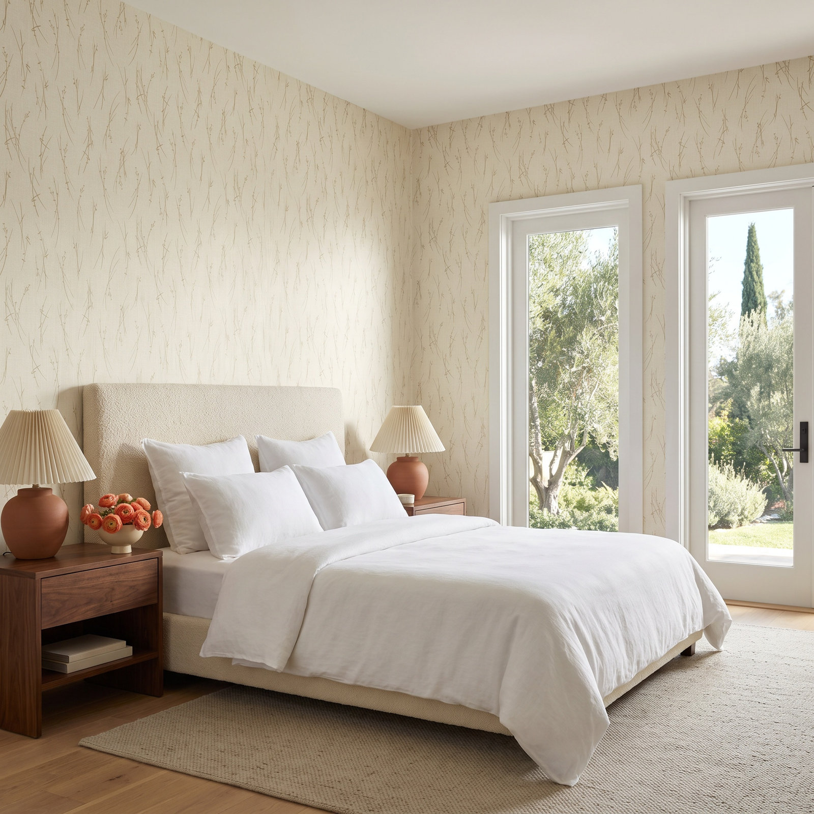 Adayla Wallpaper, Cream/Gold