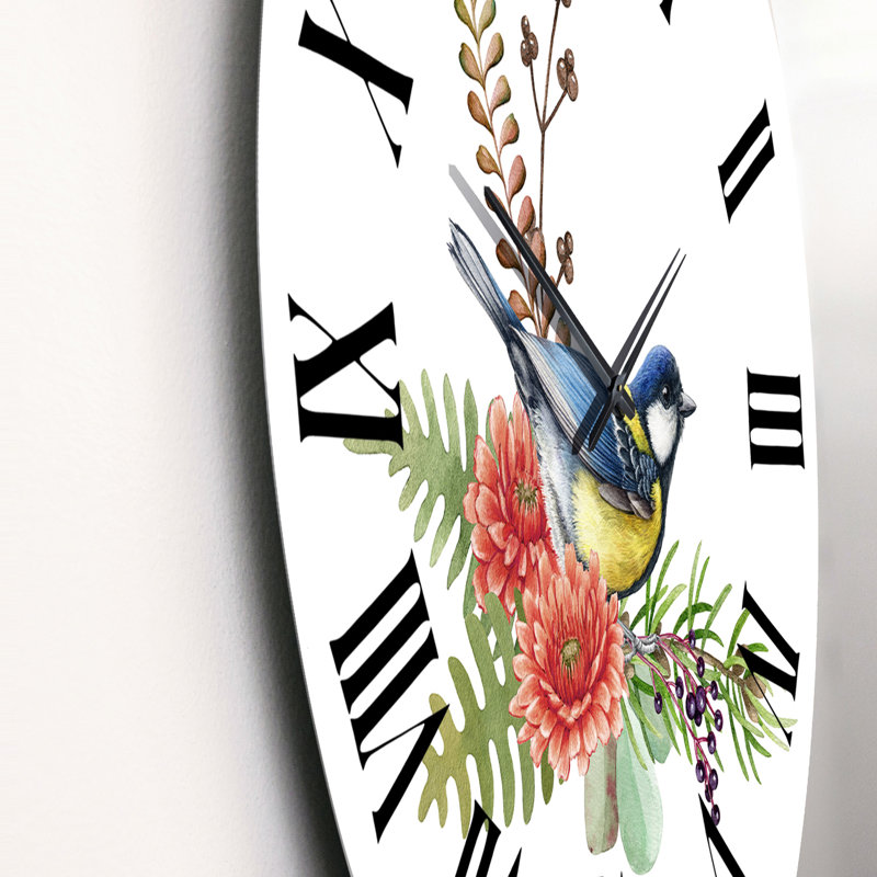 Horloge murale bleue, Médium