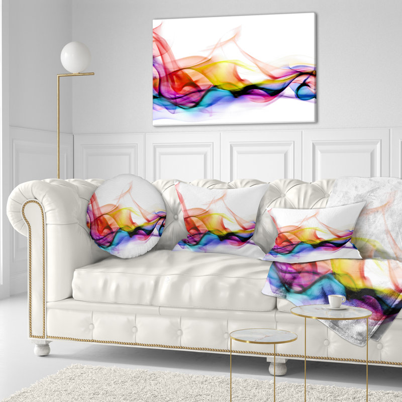 Fumée abstraite - coussin imprimé abstrait