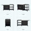 Chariot de barbecue extérieur 76,6 po avec armoire de rangement