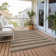 Dorotheus Washable Striped Indoor / Outdoor Rug