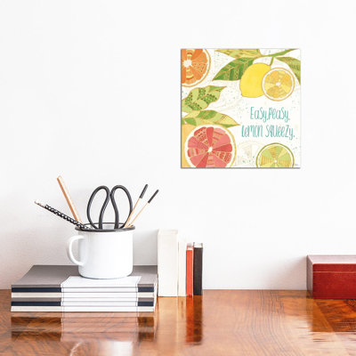 Citrus Splash III by Veronique Charron - Wrapped Canvas Print
