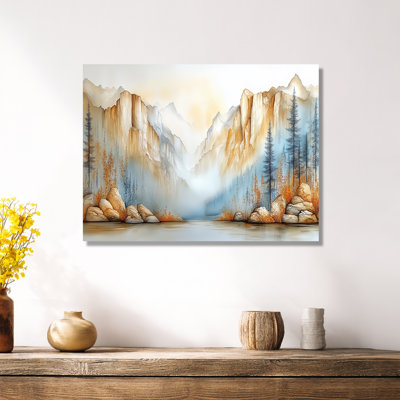 Bold Metal Wall Art - Dramatic Cliffs of Yosemite, Mountain Metal Prints