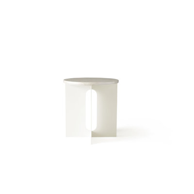 Androgyne Tabletop For Side Table, 65 Cm, Nero Marquina