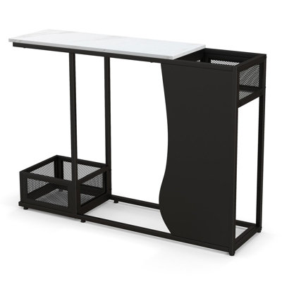 43.5 Inch Versatile Waterproof Console Table Easy-Assemble Sofa Side Table Plant Display