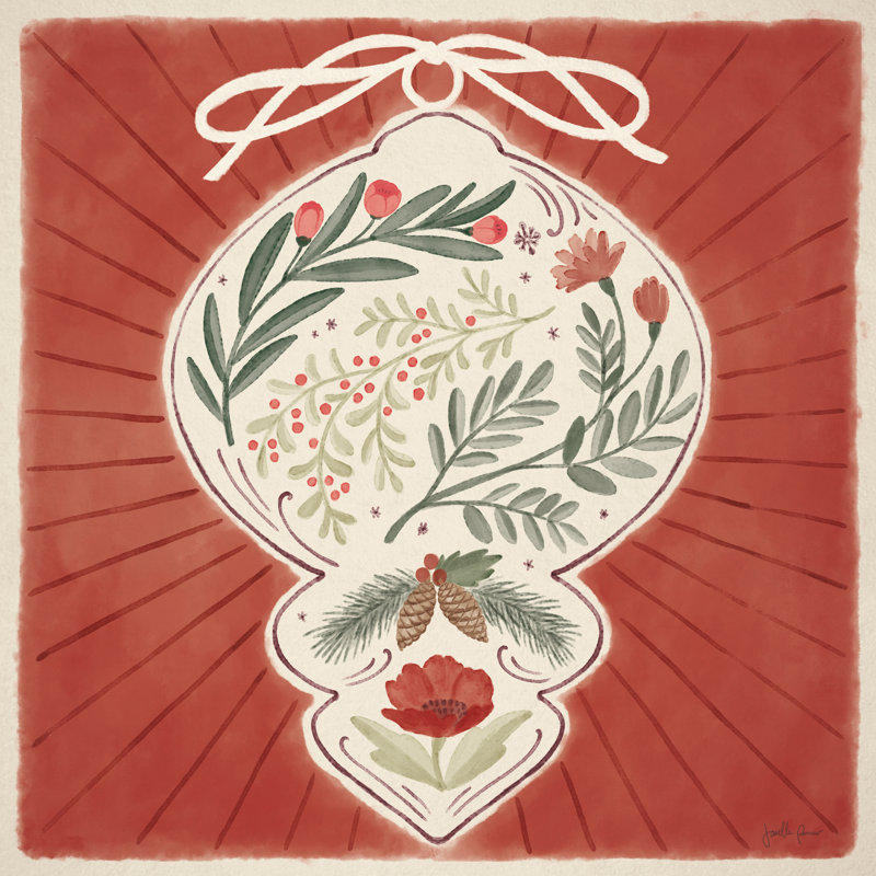 Winter Blooms VI - peinture sur toile tendue, H 12 po x l 12 po x P 1,25 po, Non, Toile tendue