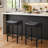 Bar Stools Set Of 2, 25" Backless Counter Height Bar Stools With Soft Leather Seat And With Footrest, 400 Lb Heavy Duty Padded Saddle Barstool Chair For Modern Kitchen Island Counter-322193538