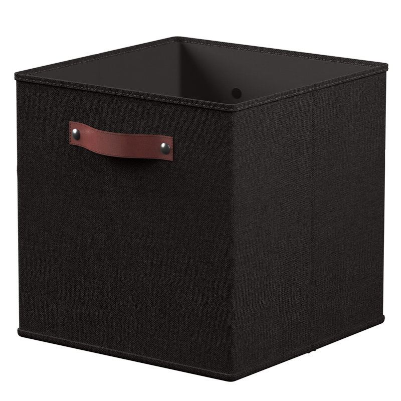 Ensemble de bacs de rangement en tissu, Noir, H 11 po x l 11 po x P 11 po