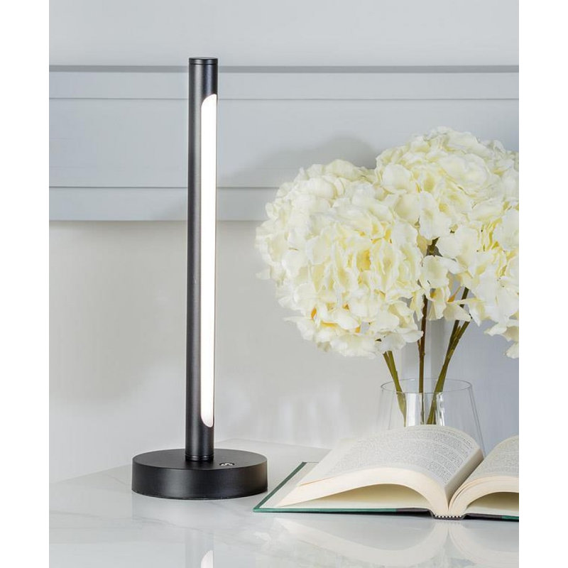 Slim Pole Table Lamp, Black