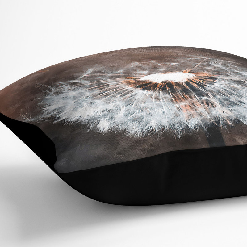 Square Throw Cushion, 40cm H x 40cm W x 15cm D, Black