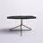 Degraff 37'' Marble Top Coffee Table with Gold Metal Base-1520320923