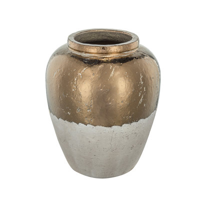 Libra 15.8'' Handmade Terracotta Table Vase