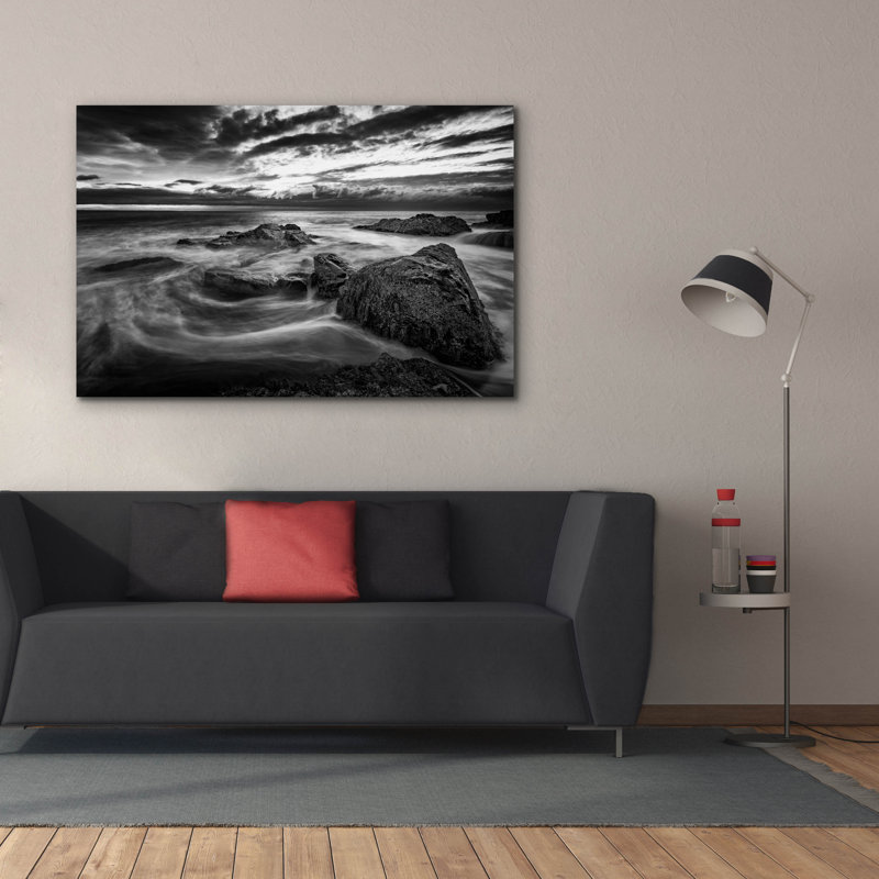 «Swirling Tides» par Rick Berk, art mural sur toile, H 40 po x l 60 po x P 1,5 po