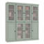 Vaisselier 100% bois massif 65 "avec verre givré, portes solides et tablettes réglables-1312629434