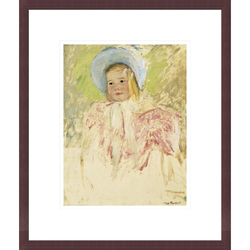 «Simone in a Bonnet» par Mary Cassatt, impression giclée encadrée, H 16,23 po x l 13,75 po