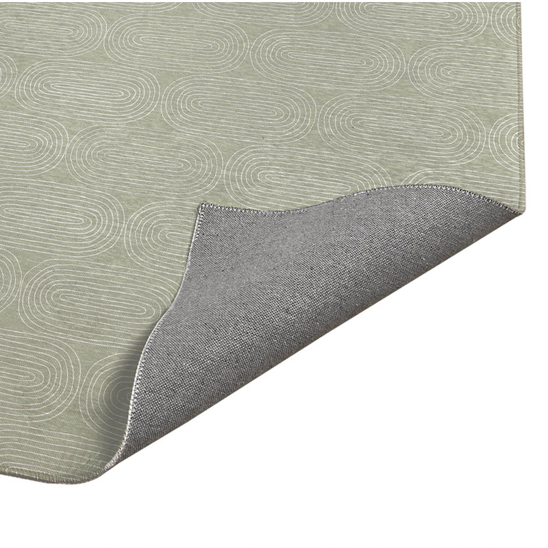 Tapis de bureau léger Earthy Embrace, L 6 pi x L 4 pi, Vert clair