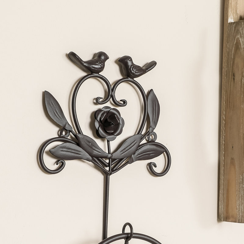 Collete Wall Mounted with Bird Design Towel Ring