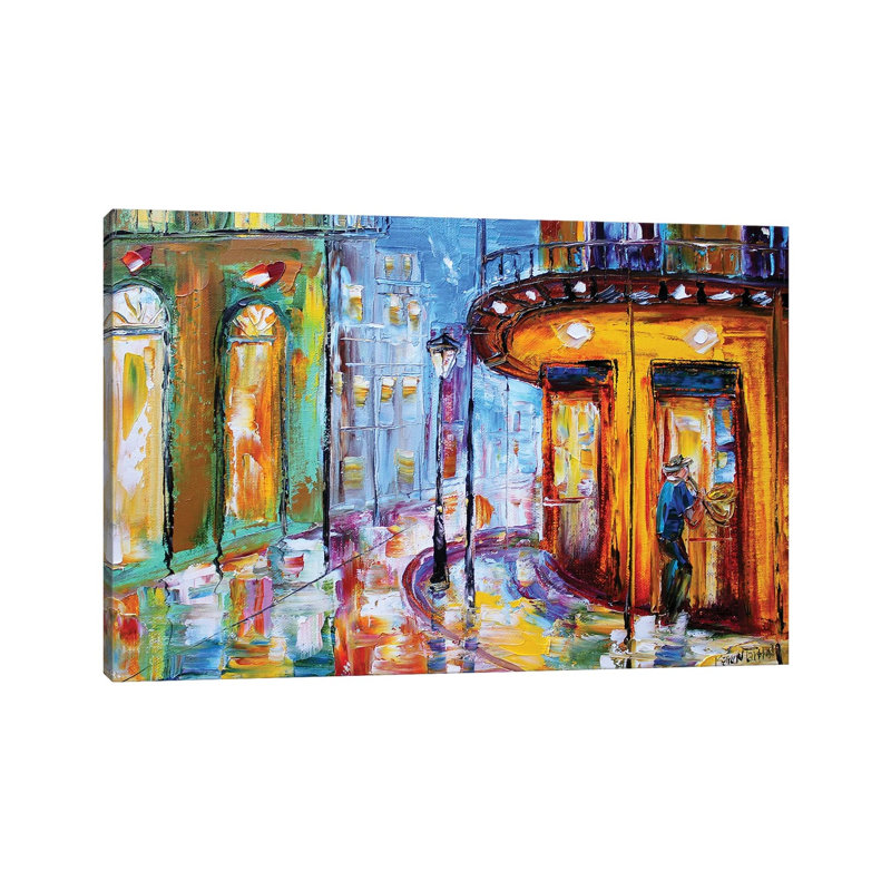 New Orleans 1 Piece Wrapped Canvas Painting, 30.48 cm H x 45.72 cm W