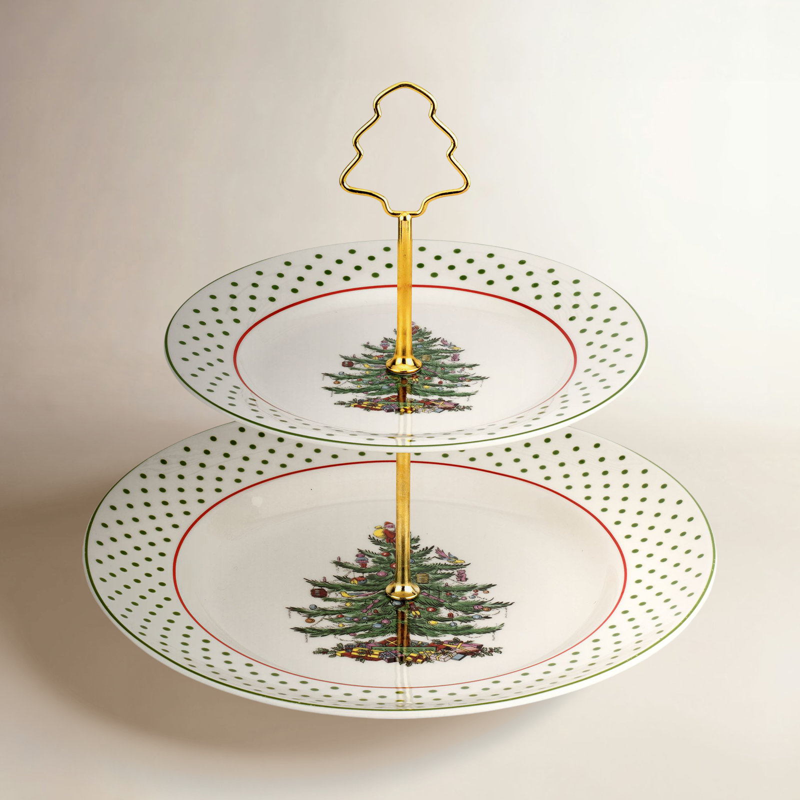 Spode Christmas Tree Tiered Stand - Thumbnail 2