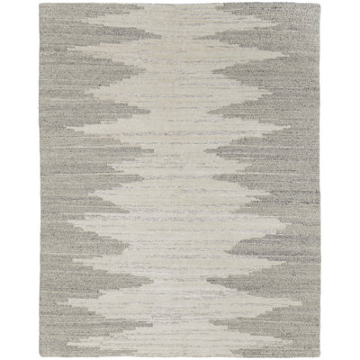 Hand-Woven Abstract Wool Rug