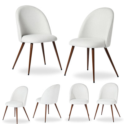 Hudhaifa 33"H Upholstered Dining Chairs with Fabric Solid Back, Set of 2, for Living Room, Dining Room, Coffee shop