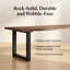 Solid Wood Top Dining Table