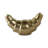 Modern Metal Croissant Sculpture for Home Decor - Decorative Object Accent for Decorations for Living Room Styling or Coffee Table Display - 7", Gold
