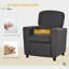 Karg Kids Armchair Kids Recliner Chair with Footrest, Grey