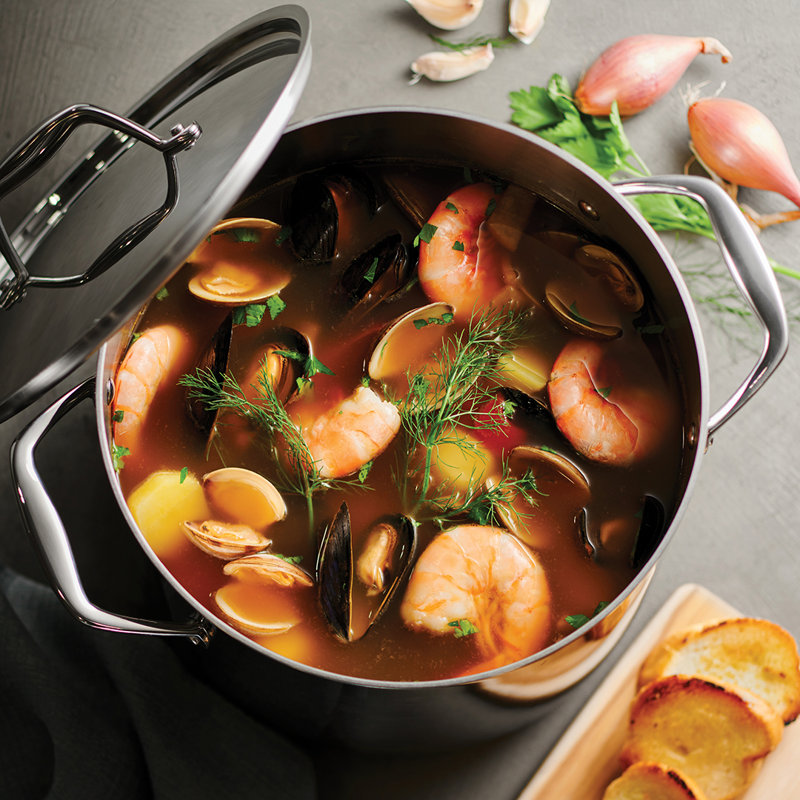 Tramontina Grano 3-PLY Stainless Steel Round Dutch Oven, 20cm, 3.5L