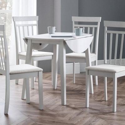 Exeter Extendable Round Solid Wood Base Dining Table