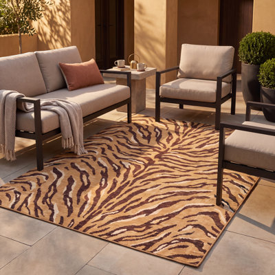 Tapis Wickham Animal Print Gold
