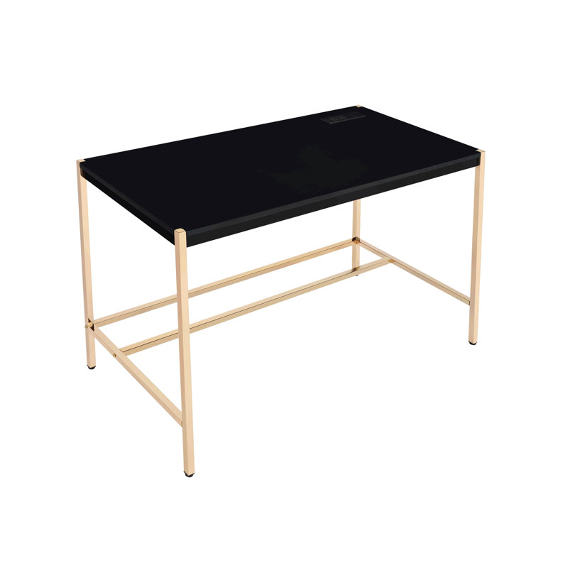 Midriaks Writing Desk w/USB Port, Black