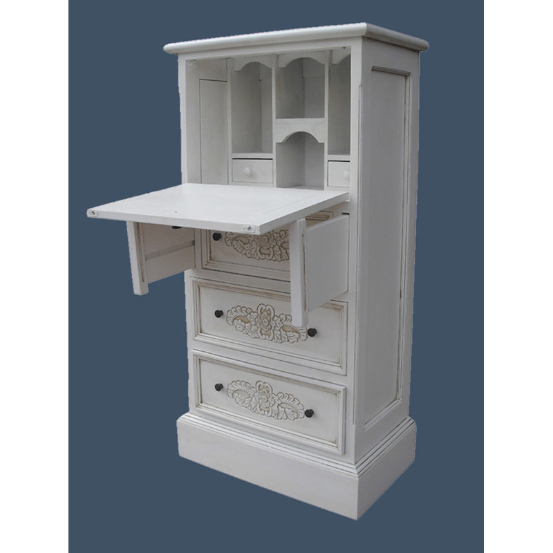 Secretary Desk, Antique White