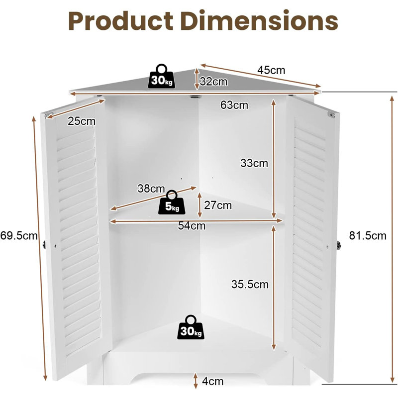 Tom 2 Door Wardrobe, White