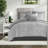 Elegant 10-piece King Bedding Set, Polyester Jacquard Design For Home Comfort