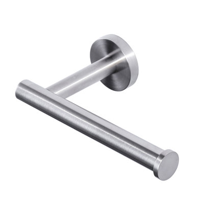 Wall-Mount Single Post Toilet Paper Roll Holder For Bathroom, Washroom, Kitchen In Stainless Steel