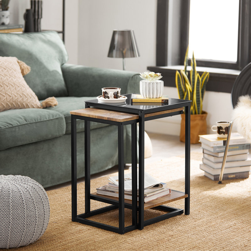 Two Side Tables Borough Wharf Set of 2 side tables & Reviews | Wayfair.co.uk