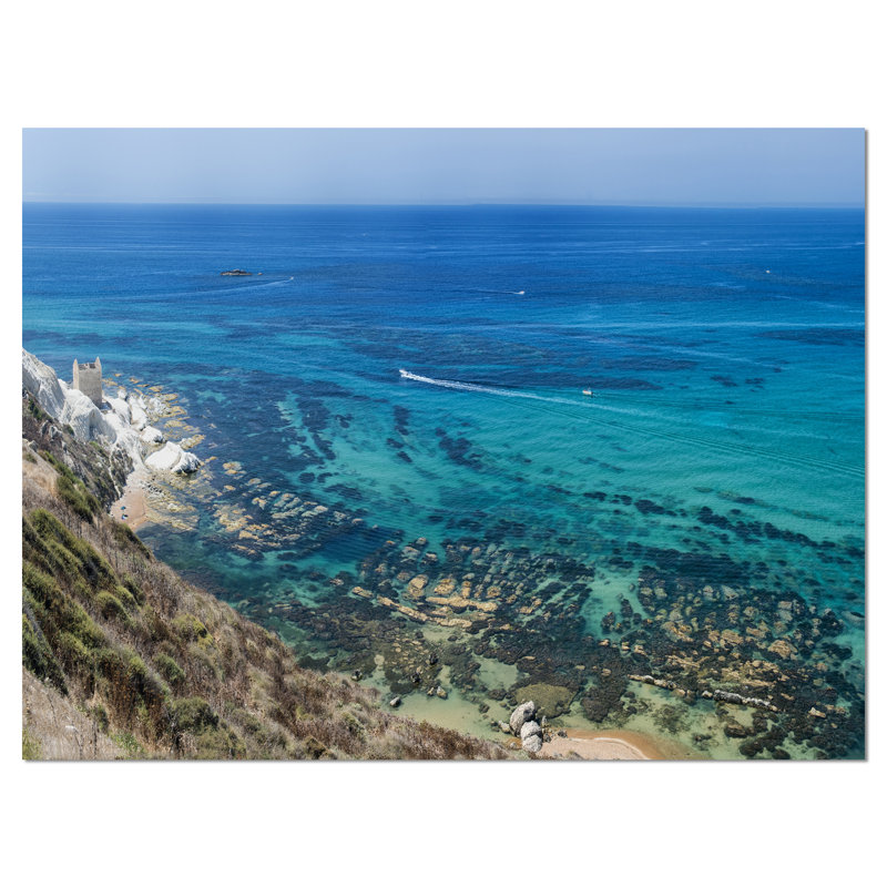 «White Tip Agrigento in Sicily Italy», reproduction de photo sur toile tendue, H 30 po x l 40 po x P 1 po