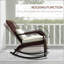 Chaise berçante d'extérieur en osier Adirondack Outsunny-1806304149