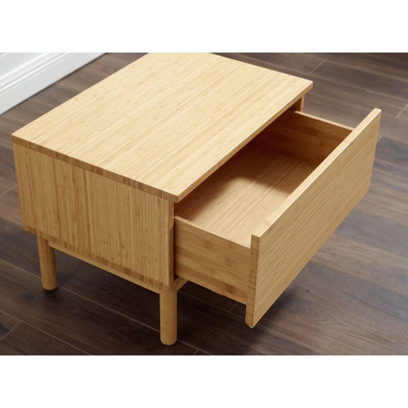 Maiva Solid Wood Platform Bedroom Set, King, 3 Pcs. Bed, 2 Nighstands