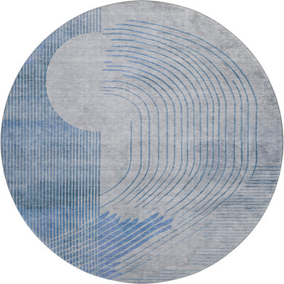 Premium Machine Washable Ariel Geometric Rug