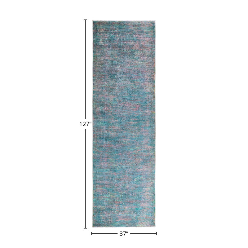 Daberechi One-of-a-Kind 3' 1" X 10' 7" Hand Knotted Area Rug