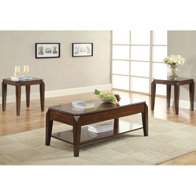 Table basse avec plateau relevable