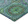 Machine Washable Indoor/Outdoor Xhevrie Teal Rug
