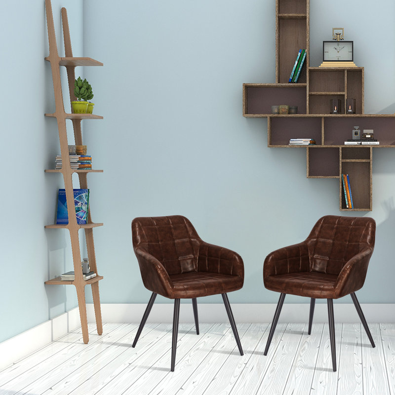 Antoinette Upholstered Dining Chair, Brown