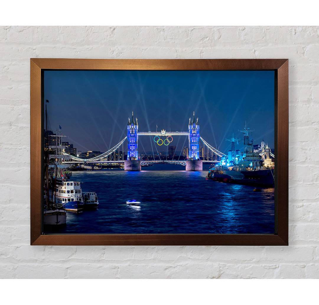 Tower Bridge Olympische Beleuchtung London - Druck