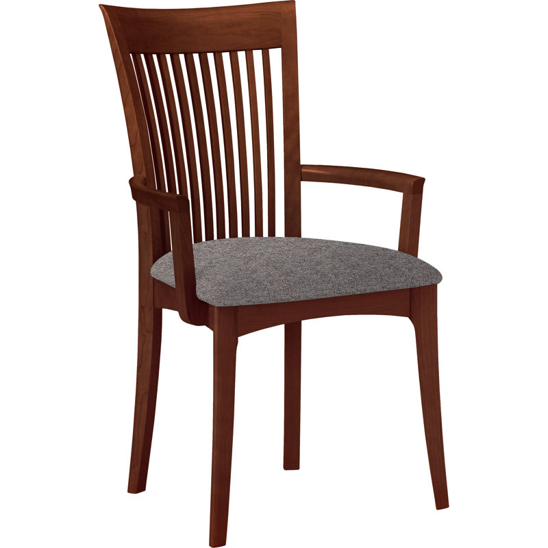 Sarah 19.25'' H Upholstered Armchair, Cognac Cherry, Sterling Fabric