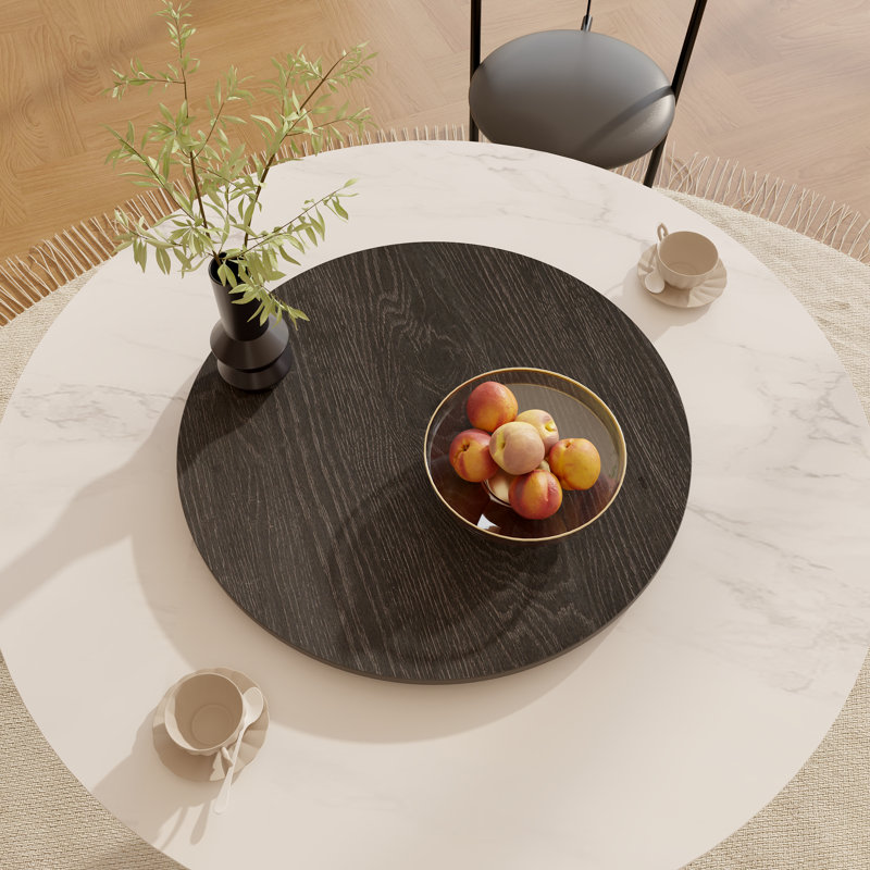 Plateau tournant Alcorn Sintered Stone (table non incluse), H 0,47 po x l 31,49 po x P 31,49 po