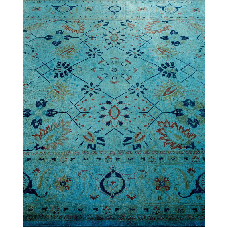 Fine Vibrance One-of-a-Kind 6' 1" X 9' 5" Hand Knotted Area Rug
